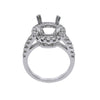 18K White Gold Round Shape Ring