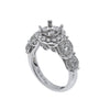 18K White Gold Round Shape Ring