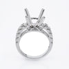 18K White Gold Round Shape Ring