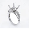 18K White Gold Round Shape Ring