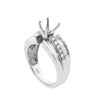 18K White Gold Round Shape Ring