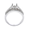 18K White Gold Round Shape Ring