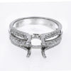 14K White Gold Round Shape Ring