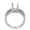 14K White Gold Round Shape Ring