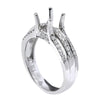 14K White Gold Round Shape Ring