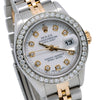 Rolex Datejust Two Tone Diamond Watch, 6917 26mm, White Dial With 1.2CT Diamond Bezel