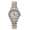 Rolex Datejust Two Tone Diamond Watch, 6917 26mm, White Dial With 1.2CT Diamond Bezel