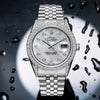 Rolex DateJust Diamond Watch, 179174 36mm, Silver Mother of Pearl with 2.5CT Diamond Bezel