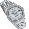 Rolex DateJust Diamond Watch, 179174 36mm, Silver Mother of Pearl with 2.5CT Diamond Bezel