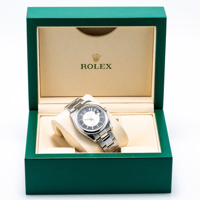 Rolex Datejust 116200 36mm Silver and Black Dial