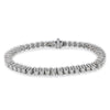 14K White Gold Men's Tennis Bracelet With 12.50 CT Diamonds