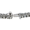 14K White Gold Men's Tennis Bracelet With 12.50 CT Diamonds