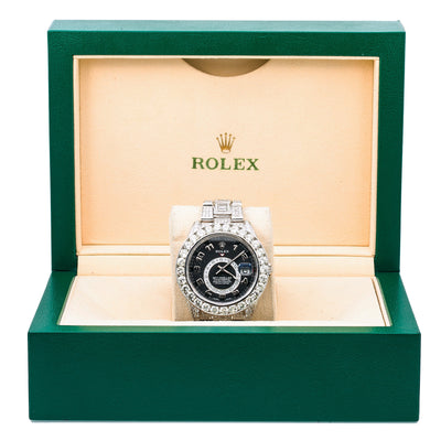 Rolex Sky-Dweller 326939 42MM Black Dial With 26.22 CT Diamonds