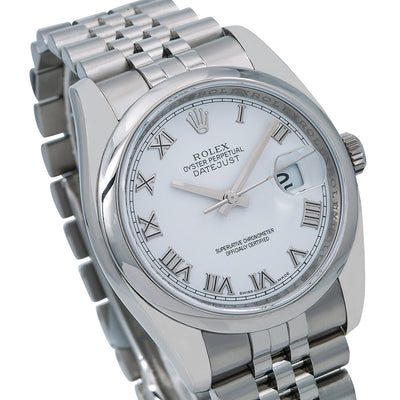 Rolex Datejust 116200 36MM White Dial With Stainless Steel Jubilee Bracelet