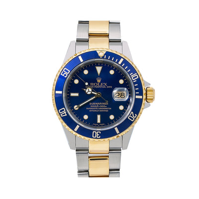 Rolex Submariner 16613 40MM Blue Dial With Two Tone Bracelet