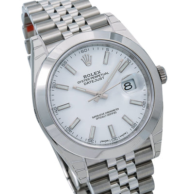 Rolex Datejust 126300 41MM White Dial With Stainless Steel Jubilee Bracelet