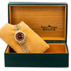 Rolex Oyster Perpetual Lady Date 6517 26MM Red Diamond Dial With 0.95 CT Diamonds