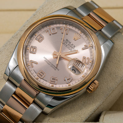 Rolex Datejust 116201 36MM Pink Dial With Two Tone Oyster Bracelet