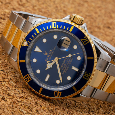 Rolex Submariner 16613 40MM Blue Dial With Two Tone Oyster Bracelet