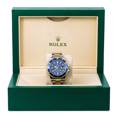 Rolex Submariner 16613 40MM Blue Dial With Two Tone Oyster Bracelet