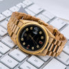 Rolex Datejust 1803 36MM Black Diamond Dial With Yellow Gold President Bracelet