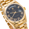 18K Yellow Gold Rolex President Day-Date 18038 36mm Black Dial with Roman Numerals