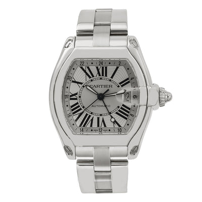 Cartier Roadster W62032X6 43mm Silver Dial With Roman Numerals