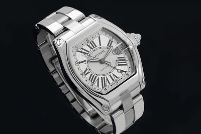 Cartier Roadster W62032X6 43mm Silver Dial With Roman Numerals