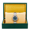 Rolex Oyster Perpetual Diamond Watch, Datejust 67513 31mm, Blue Mother of Pearl Diamond Dial With 1.05 CT Diamonds