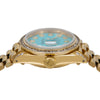 Rolex Lady-Datejust Diamond Watch, 6917 26mm, Turquoise Diamond Dial With Yellow Gold President Bracelet