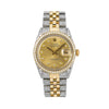 Two Tone Rolex Datejust Diamond Watch, 36mm, Champagne Diamond Dial With Two Tone Bracelet