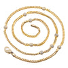 14K Yellow Gold  Chain with Round Shaped Balls