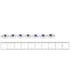 18K White Gold Diamond Bracelet with Round Shaped Sapphires