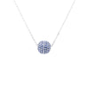 14K White Gold Sapphire Necklace