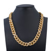 14K YELLOW GOLD INFINITY CHAIN 21.5" FOR MEN WITH 36.4 CT DIAMONDS