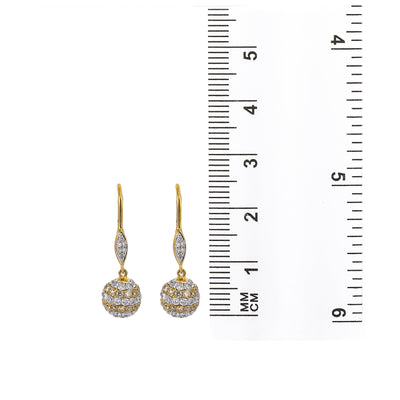 Yellow Gold Earrings E1561