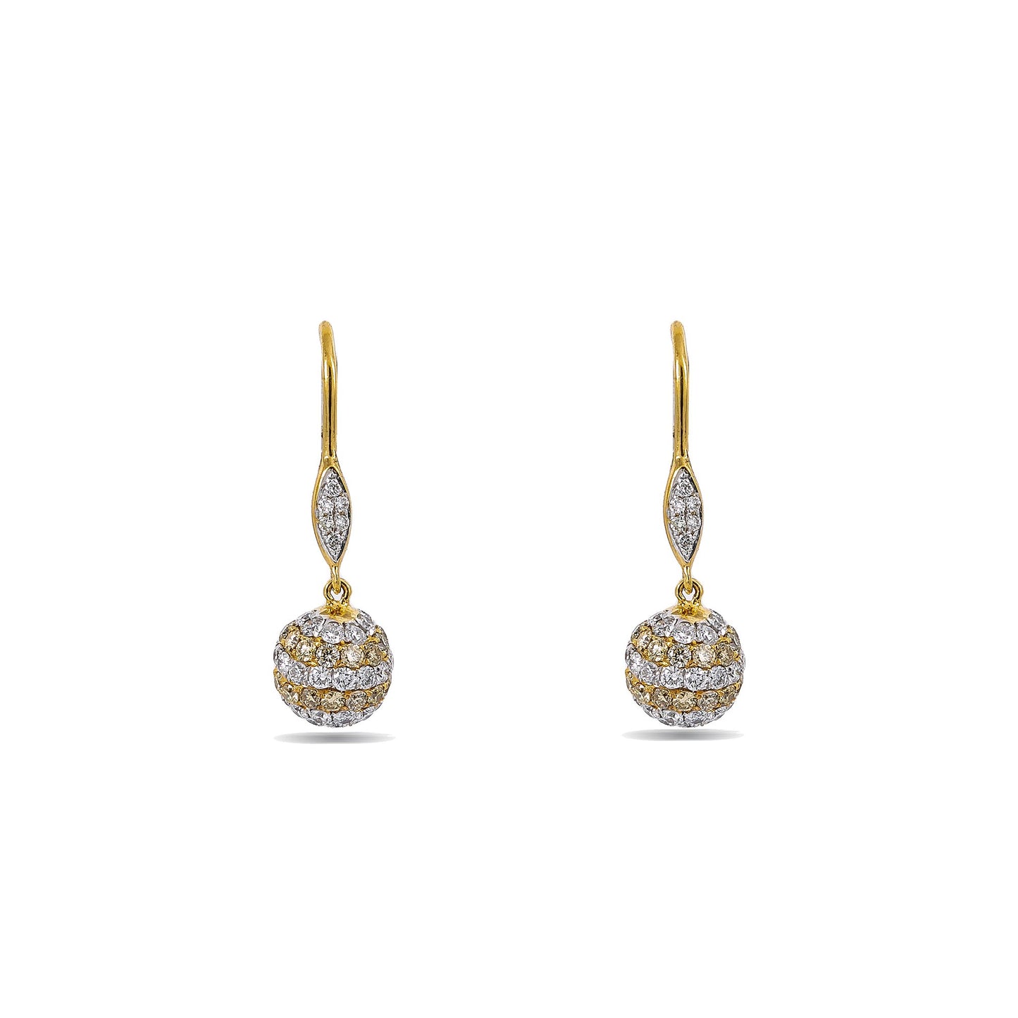 Yellow Gold Earrings E1561