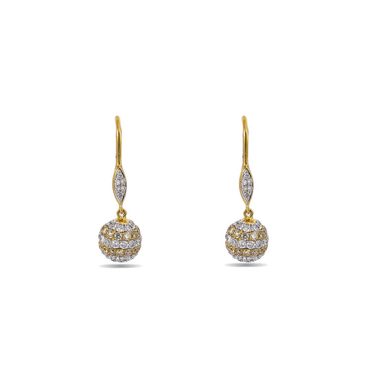 Yellow Gold Earrings E1561