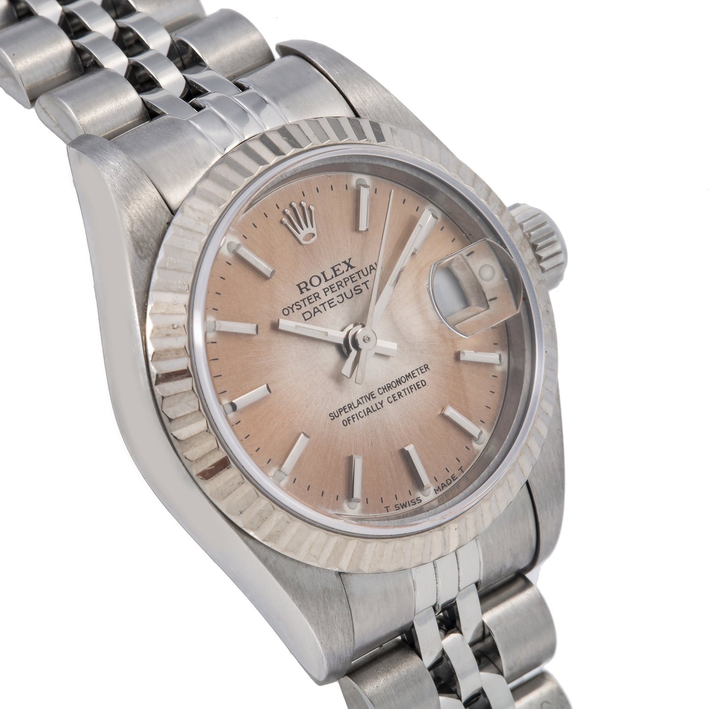 Rolex Lady-Datejust 69174 26MM Brown Dial With Stainless Steel Jubilee Bracelet