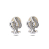 18K White Gold Ladies Drop Earrings With 0.67 CT Diamonds