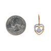 18K Rose Gold Ladies Earrings With 0.43 CT Diamonds