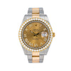 Rolex Datejust II Diamond Watch, 116333 41mm, Champagne Diamond Dial Two Tone Oyster Bracelet