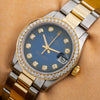 Rolex Datejust Diamond Watch, 31mm, Blue Diamond Dial With 1.25 CT Diamonds Oyster Two Tone Bracelet