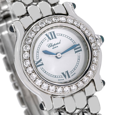 Chopard Happy Sport 8245 26mm White Dial with Diamond Bezel