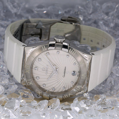 Omega Constellation Quartz 123.13.35 35mm Silver Dial