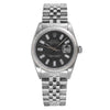 Rolex Datejust 16014 36mm Black Dial with Baguette Hour Marks