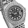 Rolex Lady-Datejust Diamond Watch, 6917 26mm, Black Diamond Dial With 2.25 CT Diamonds Jubilee Bracelet