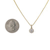 Gold Disk Pendant With Diamonds available in White & Yellow Gold