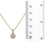 Gold Disk Pendant With Diamonds available in White & Yellow Gold