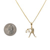 Women’s 14K Yellow Gold Pendant with 0.35 CT Diamonds